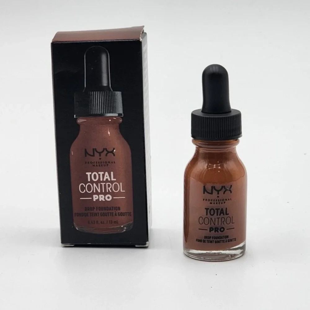 NYX Total Control Pro Drop Foundation Mocha TCPDF19 Demi Matte Finish New in Box